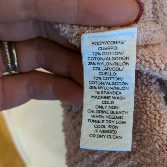 Blush pink off the shoulder sweater - Picture 6 of 6